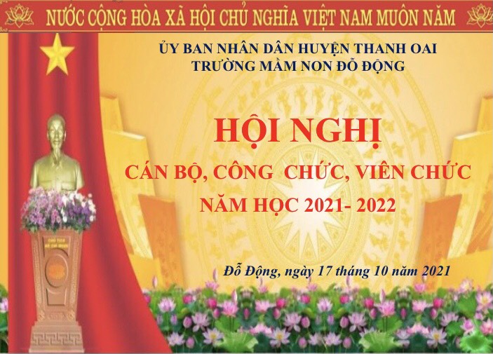 HỘI NGHỊ CÁN BỘ CÔNG NHÂN VIÊN CHỨC NĂM HỌC 2021 - 2022
