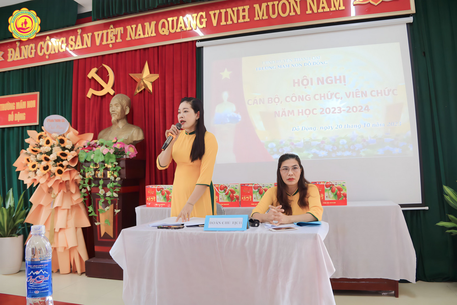 Trường mầm non Đỗ Động tổ chức "Hội nghị cán bộ, công chức, viên chức" Năm học 2023-2024