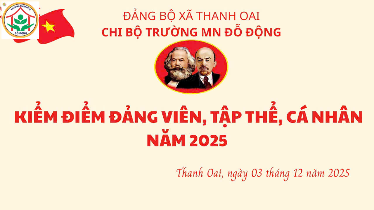 Chi bộ trường Mầm non Đỗ Động: Nghiêm túc, dân chủ trong Hội nghị kiểm điểm, đánh giá, xếp loại tập thể, cá nhân năm 2025